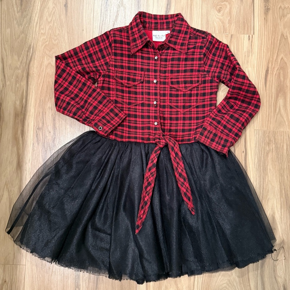 Ooh! La, La! Couture Red and Black Plaid Dress